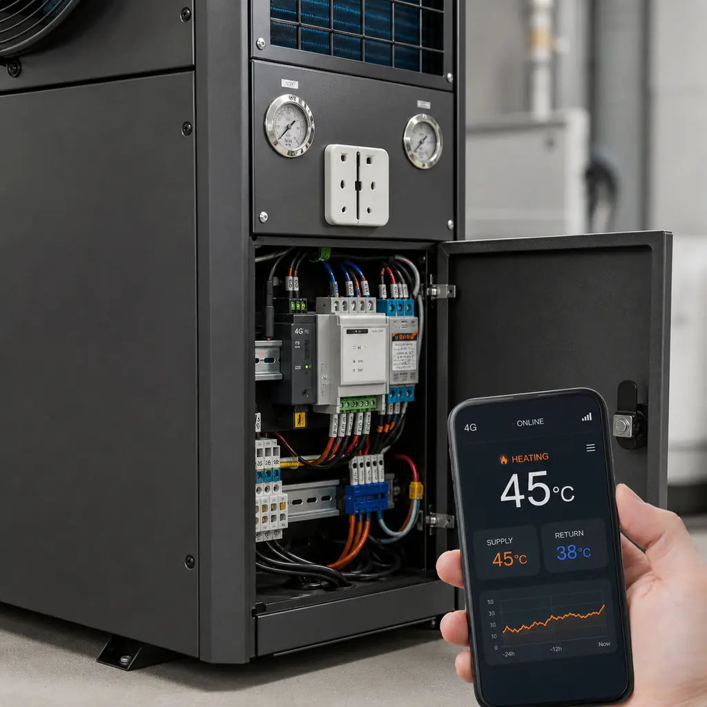 4G remote control screen for water and ground source heat pump