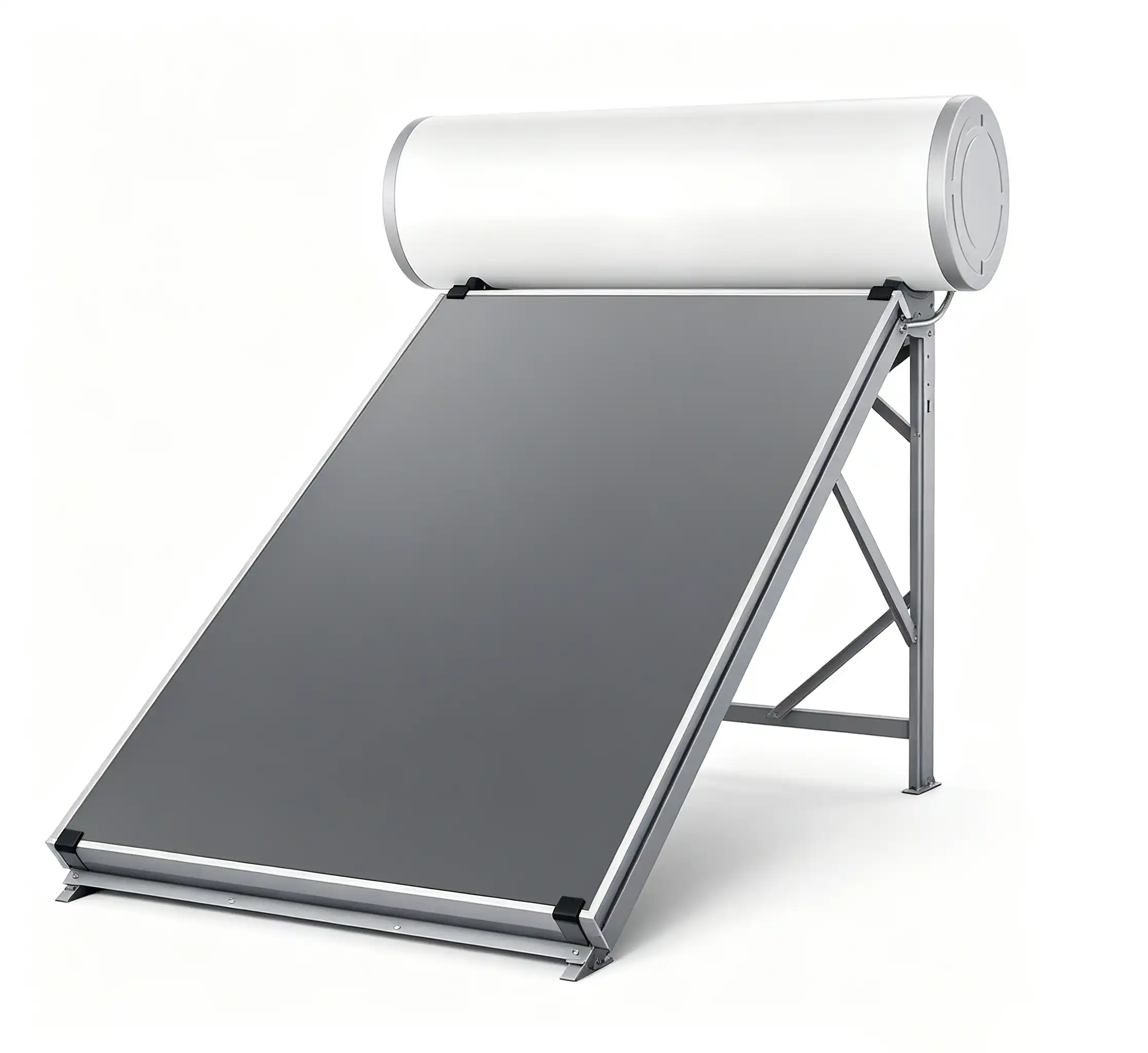 Integrated flat plate solar water heater