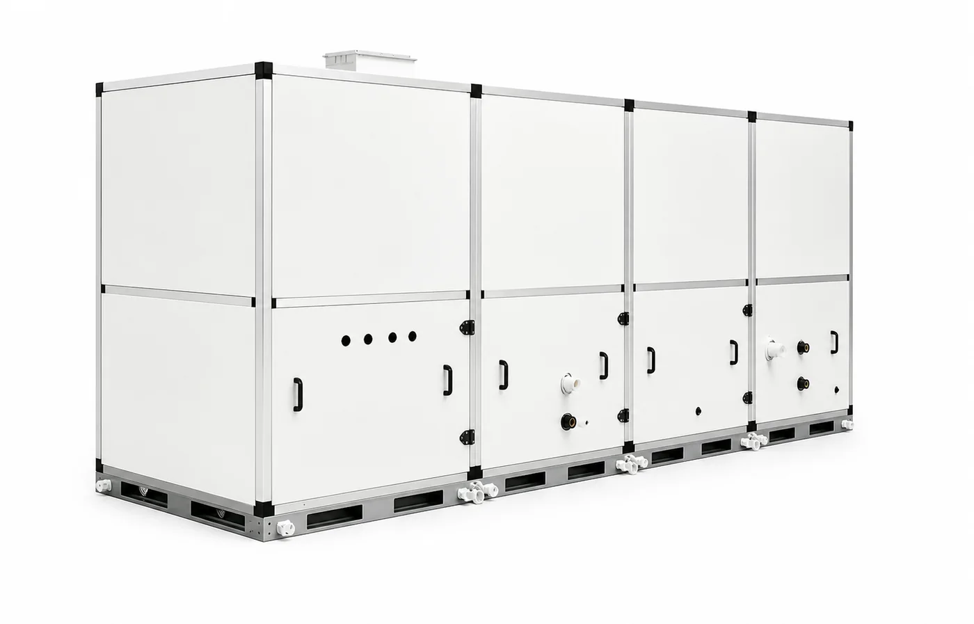 Pool heat pump plant room installation