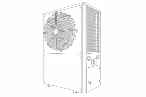 all-in-one-ground-heat-pump-lineart