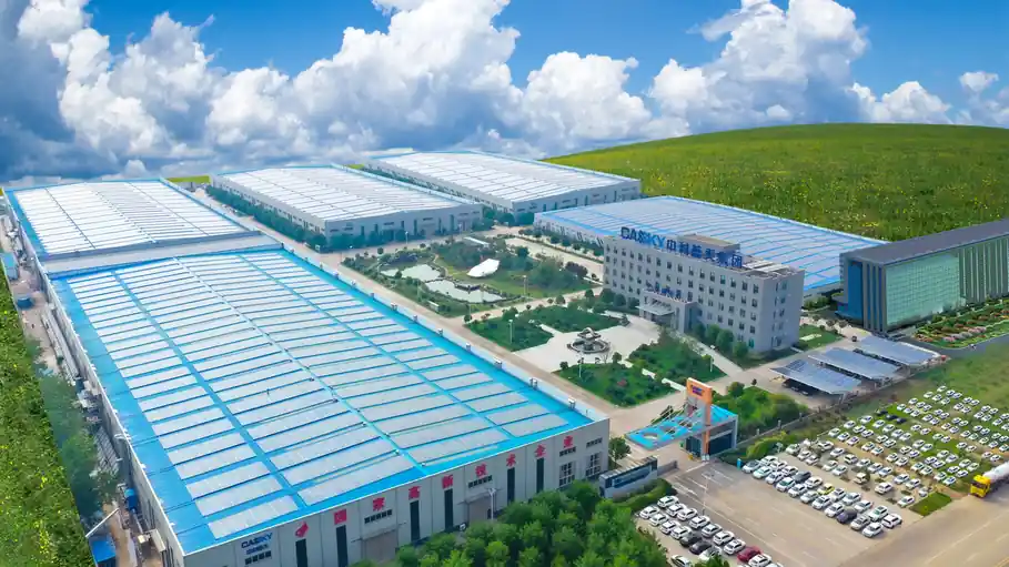 Aerial view of the Cassky manufacturing base