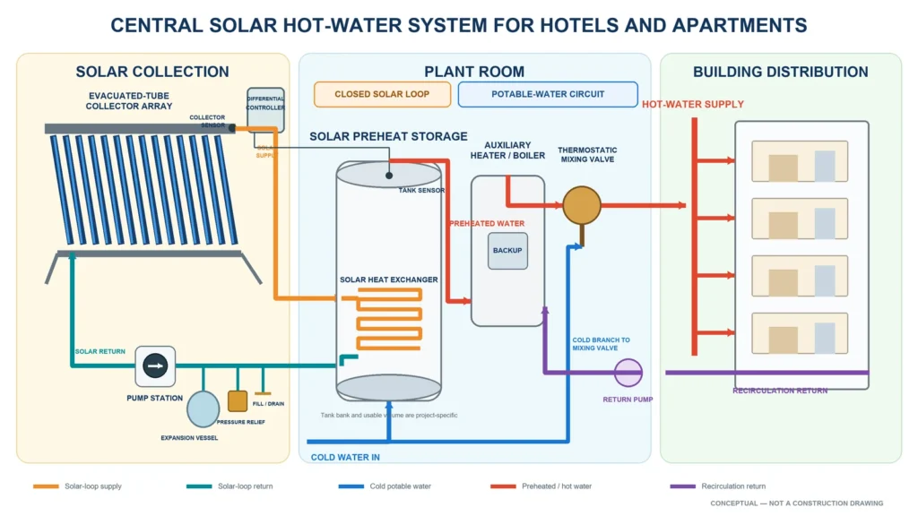 solar-hot-water-system-hotels-apartments-diagram